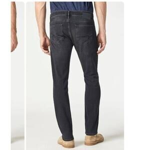 Mavi Marcus Slim Straight Leg Pants in Black Denim Size 34/32